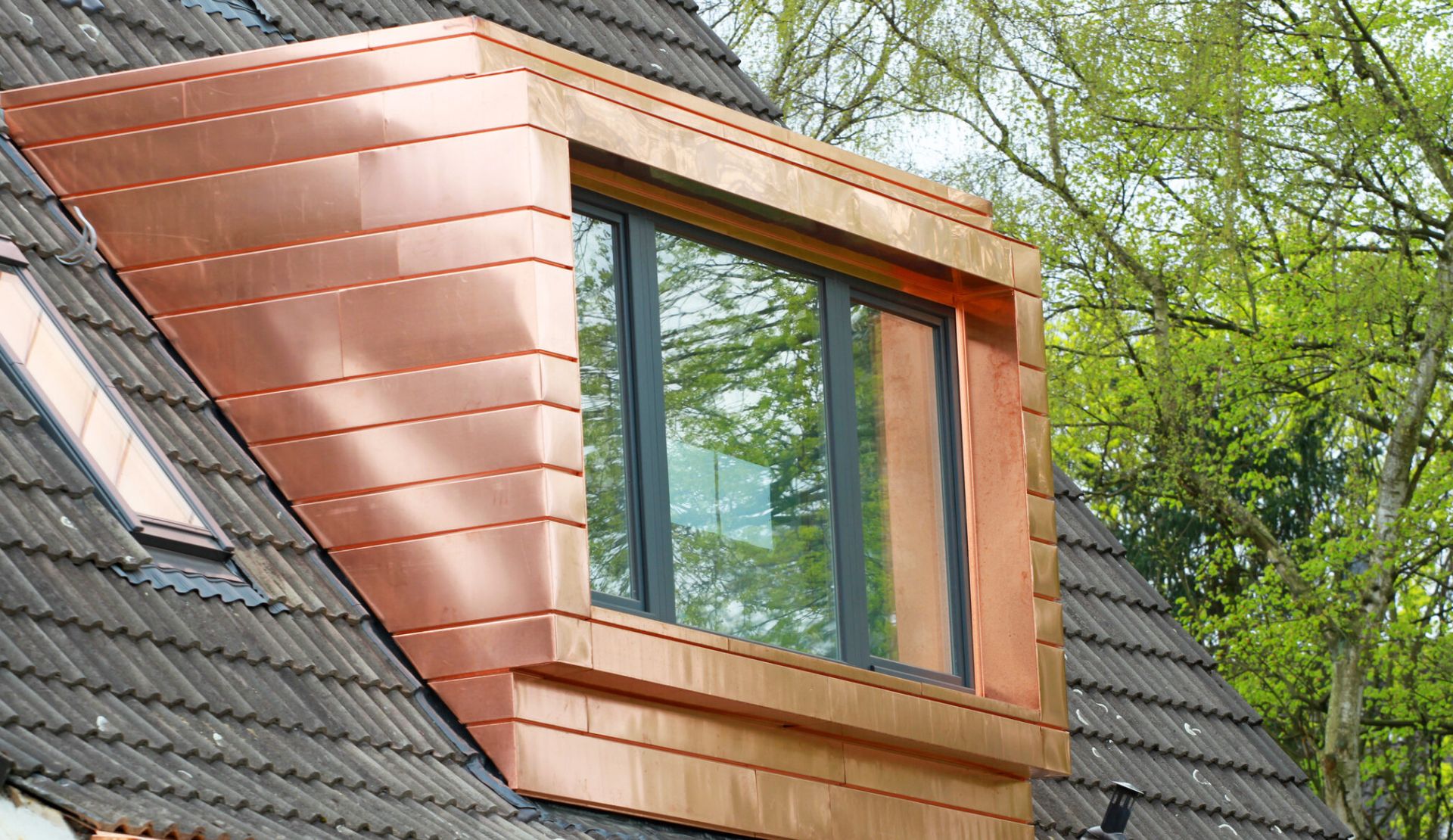 Copper dormer
